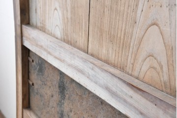 アンティーク建具　明治から大正期　上手物!　欅(ケヤキ)材　杢目の美しい蔵戸1枚　(R-086476)