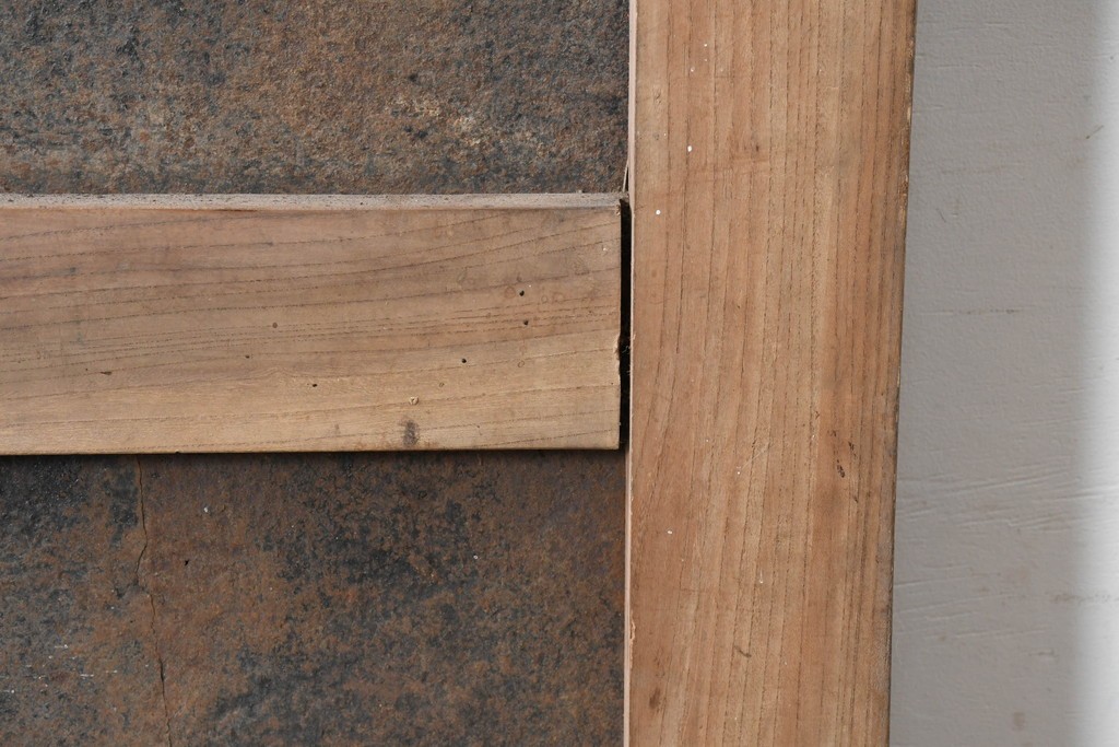 アンティーク建具　明治から大正期　上手物!　欅(ケヤキ)材　杢目の美しい蔵戸1枚　(R-086476)