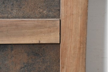 アンティーク建具　明治から大正期　上手物!　欅(ケヤキ)材　杢目の美しい蔵戸1枚　(R-086476)