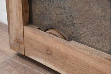 アンティーク建具　明治から大正期　上手物!　欅(ケヤキ)材　杢目の美しい蔵戸1枚　(R-086476)