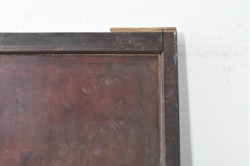 アンティーク建具　明治期　大きな金具と鋲打ちが目を引く幅広庄内蔵戸1枚　(R-086485)