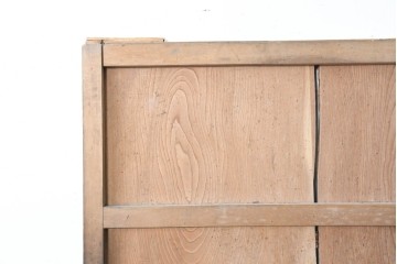 アンティーク建具　明治期　大きな金具と鋲打ちが目を引く幅広庄内蔵戸1枚　(R-086485)