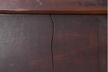 アンティーク建具　明治から大正期　岩手産　存在感ある飾り金具がかっこいい格子蔵戸1枚　(R-086486)