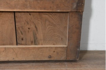 アンティーク建具　明治から大正期　岩手産　存在感ある飾り金具がかっこいい格子蔵戸1枚　(R-086486)