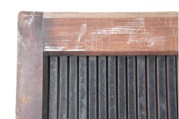 アンティーク建具　明治から大正期　上手物!　重厚な鉄板張りの大振り蔵戸1枚　(R-086489)