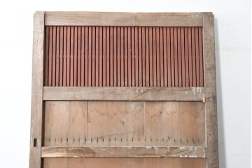 アンティーク建具　明治から大正期　上手物!　重厚な鉄板張りの大振り蔵戸1枚　(R-086489)