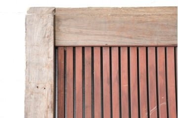 アンティーク建具　明治から大正期　上手物!　重厚な鉄板張りの大振り蔵戸1枚　(R-086489)