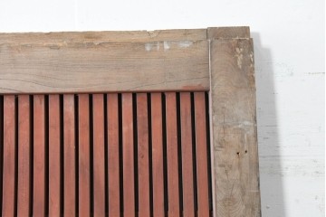 アンティーク建具　明治から大正期　上手物!　重厚な鉄板張りの大振り蔵戸1枚　(R-086489)