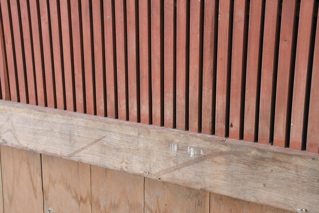 アンティーク建具　明治から大正期　上手物!　重厚な鉄板張りの大振り蔵戸1枚　(R-086489)