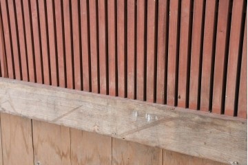 アンティーク建具　明治から大正期　上手物!　重厚な鉄板張りの大振り蔵戸1枚　(R-086489)