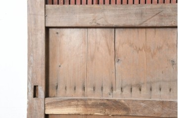 アンティーク建具　明治から大正期　上手物!　重厚な鉄板張りの大振り蔵戸1枚　(R-086489)