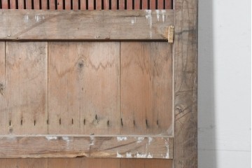 アンティーク建具　明治から大正期　上手物!　重厚な鉄板張りの大振り蔵戸1枚　(R-086489)