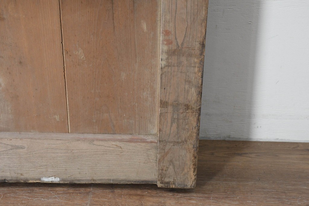 アンティーク建具　明治から大正期　上手物!　重厚な鉄板張りの大振り蔵戸1枚　(R-086489)