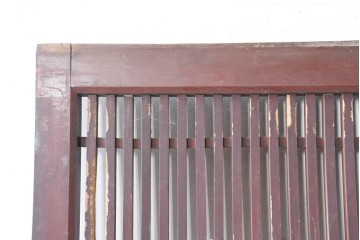 アンティーク建具　大正から昭和初期　細やかな格子が印象的な幅広の蔵戸1枚　(R-086493)