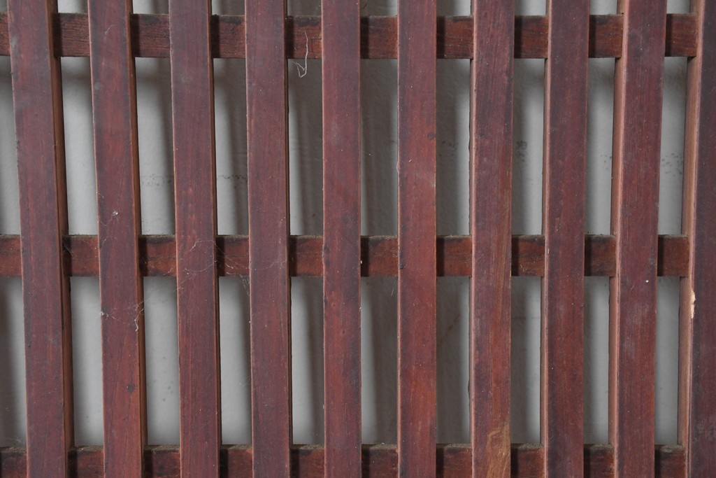 アンティーク建具　大正から昭和初期　細やかな格子が印象的な幅広の蔵戸1枚　(R-086493)