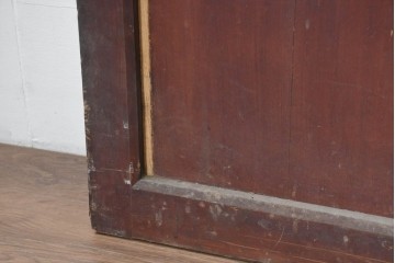 アンティーク建具　大正から昭和初期　細やかな格子が印象的な幅広の蔵戸1枚　(R-086493)