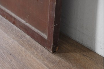 アンティーク建具　大正から昭和初期　細やかな格子が印象的な幅広の蔵戸1枚　(R-086493)