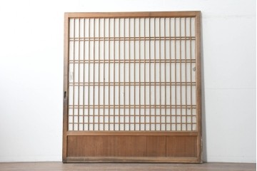 アンティーク建具　大正から昭和初期　端正な格子組みが上品な障子蔵戸1枚　(R-086494)