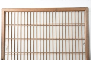 アンティーク建具　大正から昭和初期　端正な格子組みが上品な障子蔵戸1枚　(R-086494)