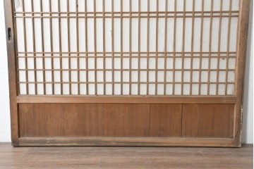 アンティーク建具　大正から昭和初期　端正な格子組みが上品な障子蔵戸1枚　(R-086494)
