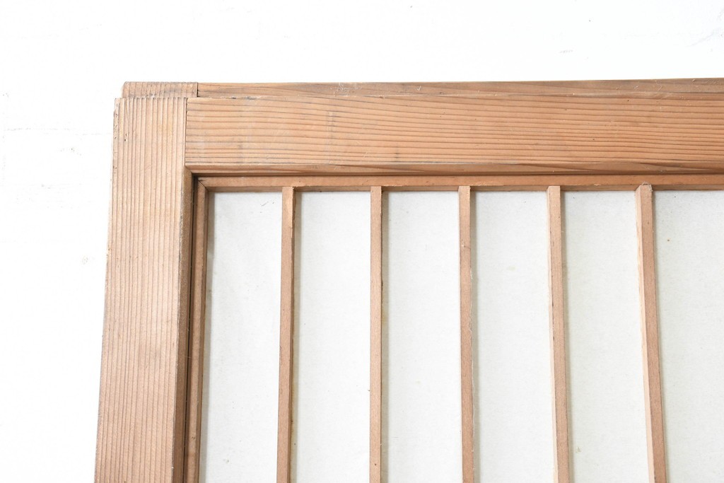アンティーク建具　大正から昭和初期　端正な格子組みが上品な障子蔵戸1枚　(R-086494)