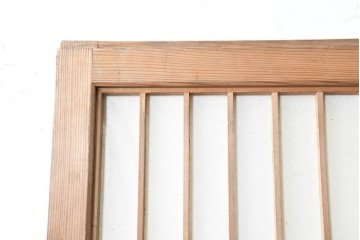 アンティーク建具　大正から昭和初期　端正な格子組みが上品な障子蔵戸1枚　(R-086494)