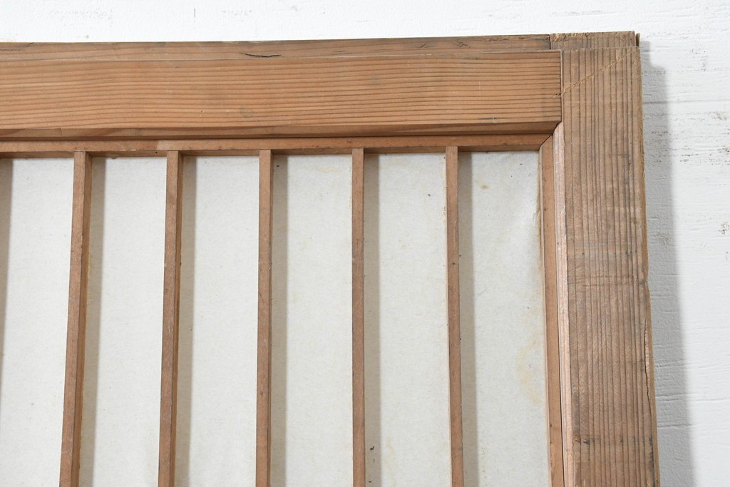 アンティーク建具　大正から昭和初期　端正な格子組みが上品な障子蔵戸1枚　(R-086494)