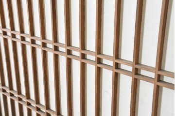 アンティーク建具　大正から昭和初期　端正な格子組みが上品な障子蔵戸1枚　(R-086494)