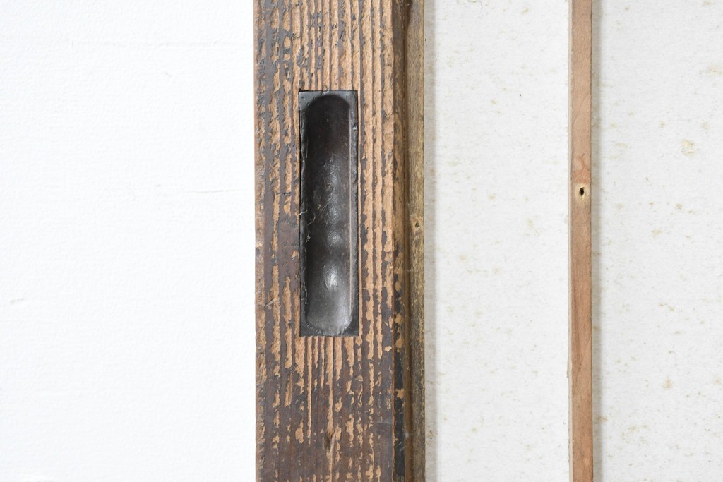 アンティーク建具　大正から昭和初期　端正な格子組みが上品な障子蔵戸1枚　(R-086494)