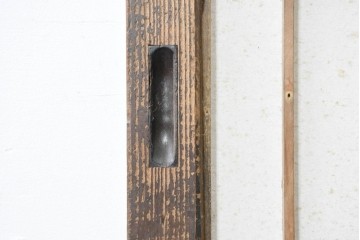 アンティーク建具　大正から昭和初期　端正な格子組みが上品な障子蔵戸1枚　(R-086494)