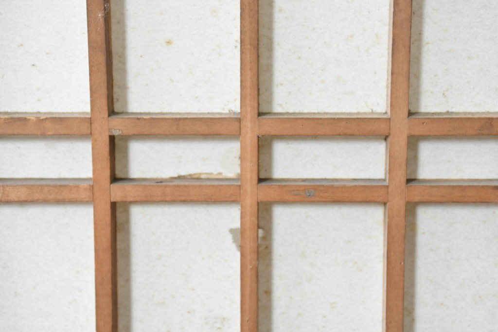 アンティーク建具　大正から昭和初期　端正な格子組みが上品な障子蔵戸1枚　(R-086494)