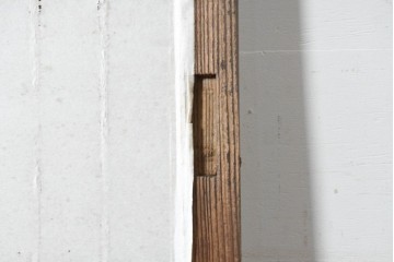 アンティーク建具　大正から昭和初期　端正な格子組みが上品な障子蔵戸1枚　(R-086494)