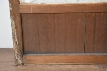 アンティーク建具　大正から昭和初期　端正な格子組みが上品な障子蔵戸1枚　(R-086494)