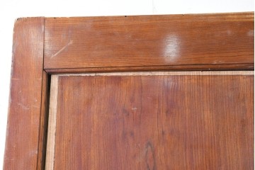 アンティーク建具　明治から大正期　上手物!　新潟産　総欅(ケヤキ)材　大振りで重厚な蔵戸1枚　(R-086497)