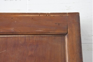 アンティーク建具　明治から大正期　上手物!　新潟産　総欅(ケヤキ)材　大振りで重厚な蔵戸1枚　(R-086497)