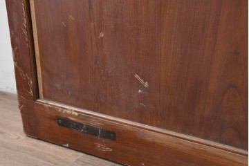 アンティーク建具　明治から大正期　上手物!　新潟産　総欅(ケヤキ)材　大振りで重厚な蔵戸1枚　(R-086497)