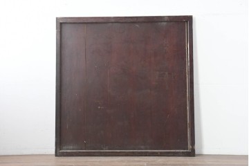 アンティーク建具　明治から大正期　漆塗り　風格ある佇まいの蔵戸1枚　(R-086499)