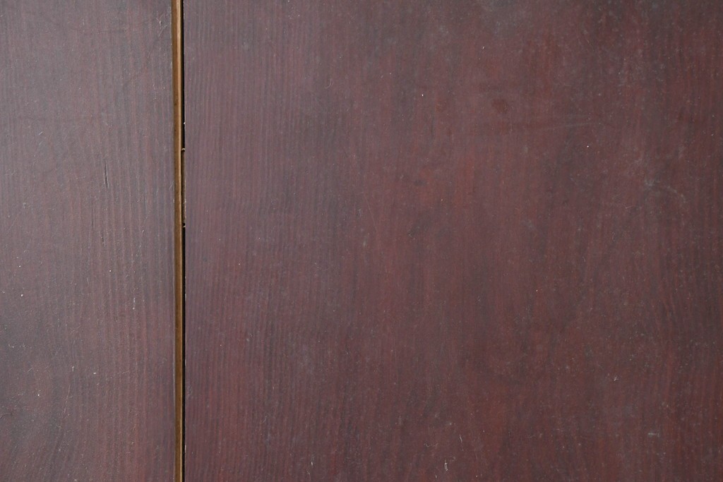 アンティーク建具　明治から大正期　漆塗り　風格ある佇まいの蔵戸1枚　(R-086499)