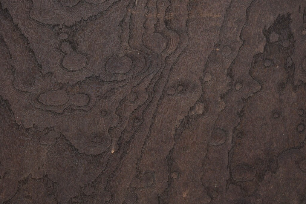 アンティーク建具　明治期　総欅(ケヤキ)材　博物館クラスの逸品!　玉杢が見事な蔵戸1枚　(R-086502)