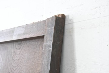 アンティーク建具　明治期　総欅(ケヤキ)材　博物館クラスの逸品!　玉杢が見事な蔵戸1枚　(R-086502)