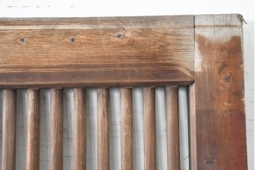 アンティーク建具　明治から大正期　木味が際立つ格子蔵戸1枚　(R-086503)