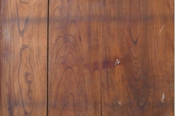 アンティーク建具　明治期　檜(ヒノキ)材・欅(ケヤキ)材　彫刻(鳳凰)入り金具が目を惹く重厚な庄内蔵戸1枚　(R-086507)