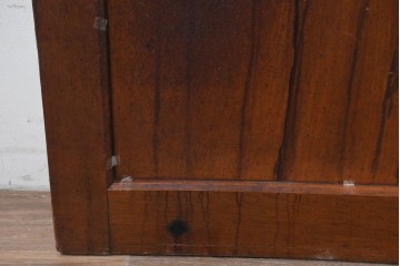 アンティーク建具　明治から大正期　重厚感のある総欅(ケヤキ)材一枚板の蔵戸1枚　(R-086508)