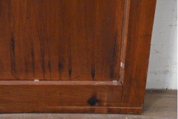 アンティーク建具　明治から大正期　重厚感のある総欅(ケヤキ)材一枚板の蔵戸1枚　(R-086508)
