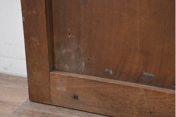 アンティーク建具　明治から大正期　重厚感のある総欅(ケヤキ)材一枚板の蔵戸1枚　(R-086508)