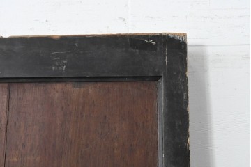 アンティーク建具　明治期　彫刻入りの特大金具が目を惹く庄内蔵戸1枚　(R-086510)