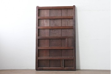 アンティーク建具　明治から大正期　栗(クリ)材の波打つ木目が美しい蔵戸1枚　(R-086516)