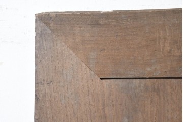 アンティーク建具　明治から大正期　栗材　モダンデザイン　框のないシンプルな蔵戸1枚　(R-086524)