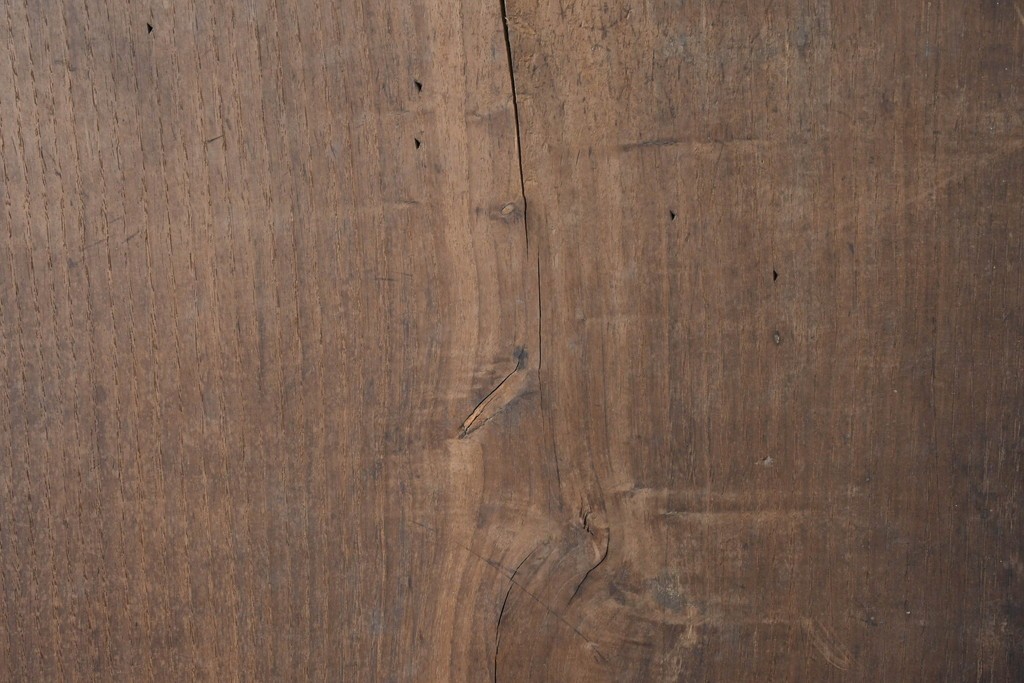 アンティーク建具　明治から大正期　栗材　モダンデザイン　框のないシンプルな蔵戸1枚　(R-086524)