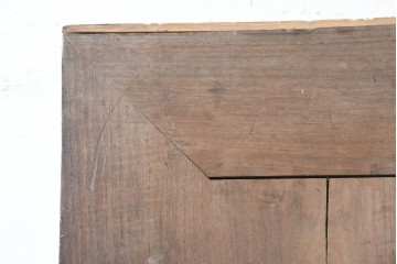 アンティーク建具　明治から大正期　栗材　モダンデザイン　框のないシンプルな蔵戸1枚　(R-086524)